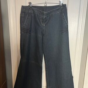 LOFT Dark Denim Flare Jeans